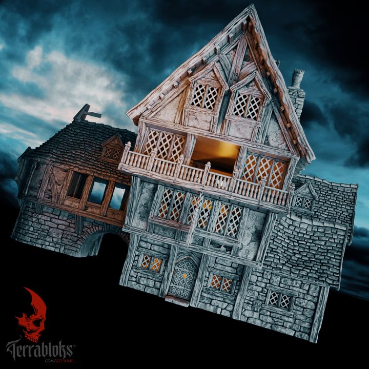 3Dペーパーハウス(trois dimensions) Halloween Tree House 3D Wooden Puzzle - CraftDIYKit